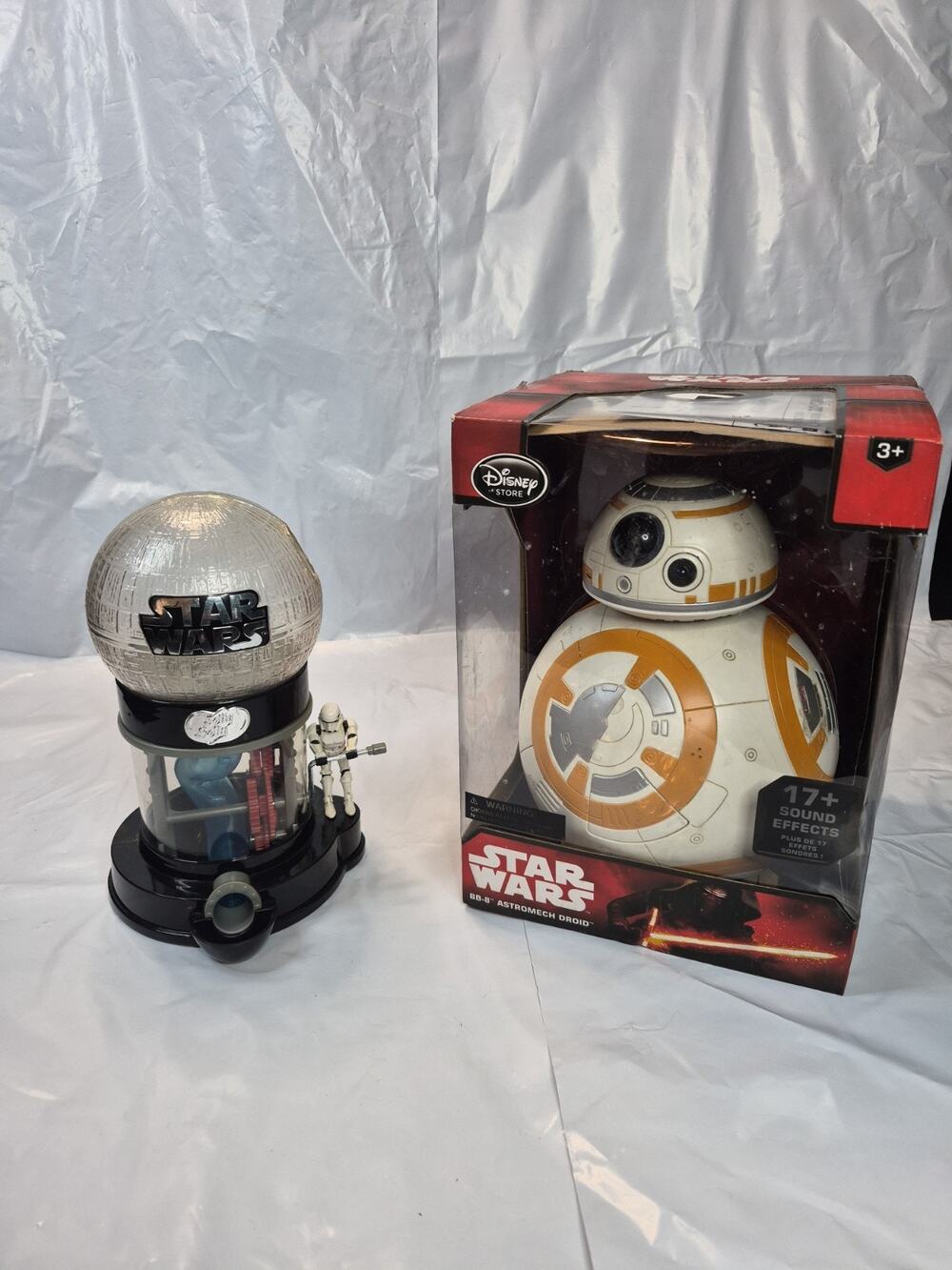 Star Wars BB8 Droid Disney Store Model Sound Activation Untested, + Jelly Belly